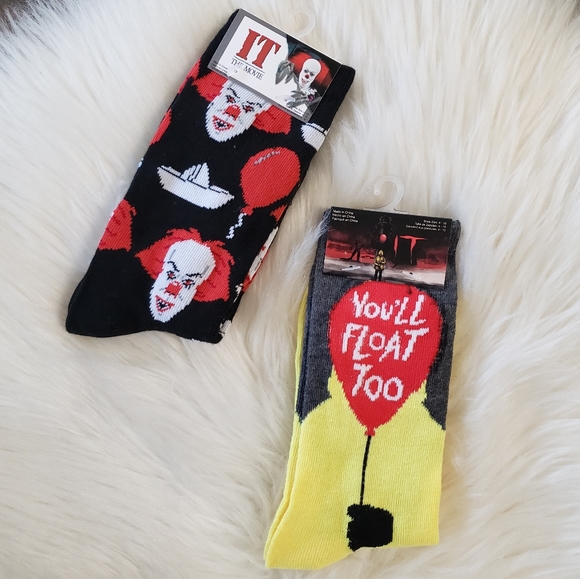 Warner Bros. Accessories - B2G1 NWT Stephen King IT Character Crew Socks